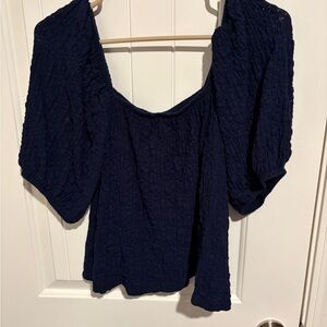 Navy Blue Women's Top